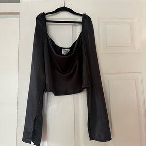 Black long sleeve princess Polly top - never been worn